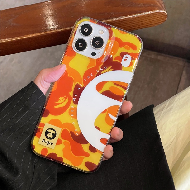 Thời Trang Ốp Điện Thoại Chống Sốc Họa Tiết bape Rằn Ri Cho iphone 15 14 13 12 11 pro max 12pro 13pro 13promax 12promax