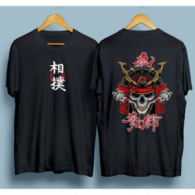 Áo thun tay lỡ in Samurai