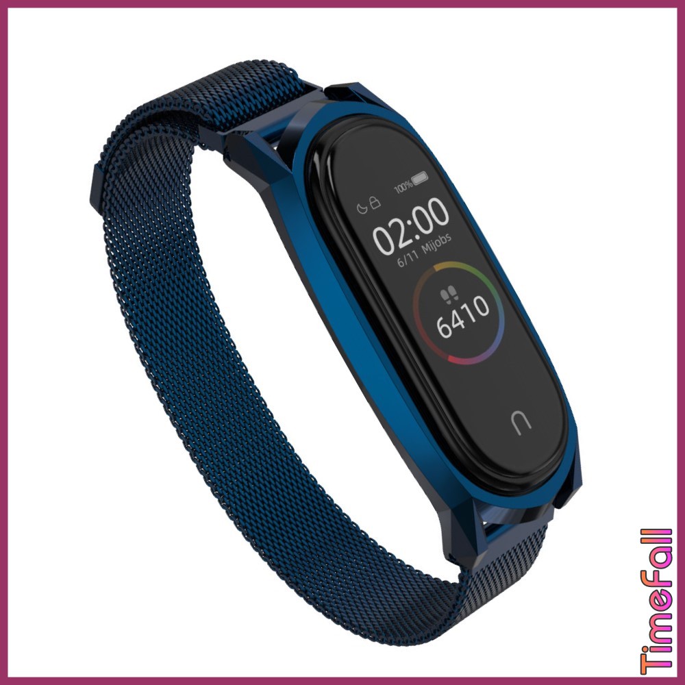 Dây đeo nam châm GT mi band 6, miband 5 chính hãng MIJOBS, dây đeo thay thế mi band 5, miband 6 milanese loop GT