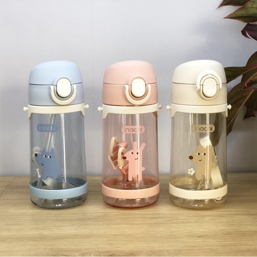 Bình nước INOCHI cho bé Goki ZuZu 520ml nhựa Tritan an toàn có dây đeo tiện dụng