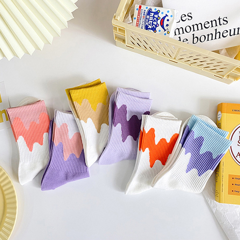 Vớ Cotton Mềm Thoáng Khí Co Giãn Đáng Yêu Cho Nữ