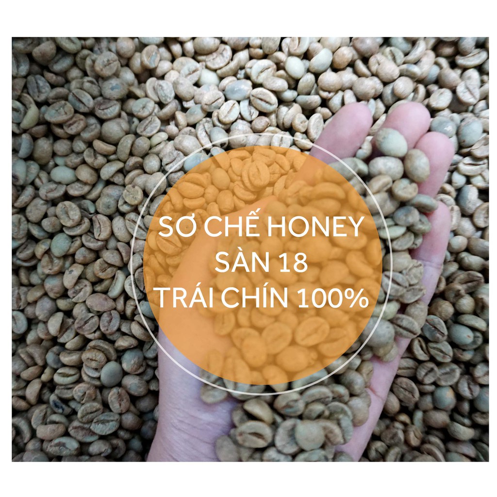 Túi 500g Cà Phê Nguyên Chất 100% Robusta Honey Rang Mộc Pha Phin