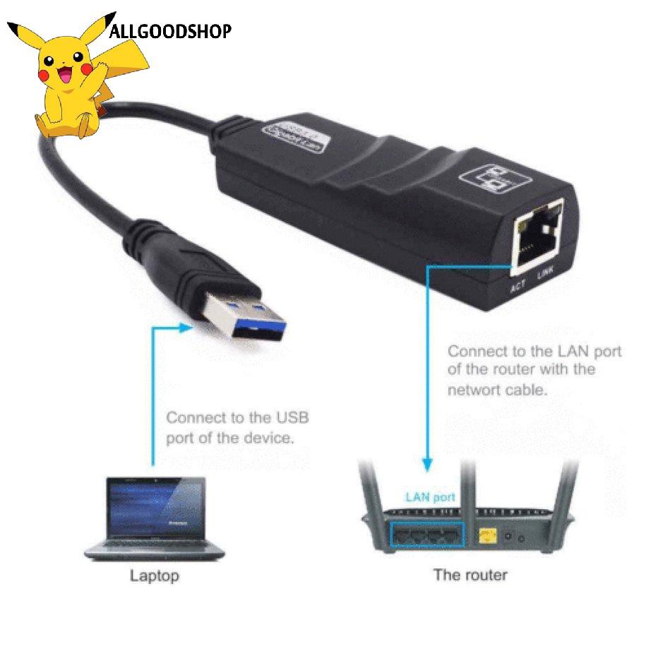 all} Adapter mạng chuyển đổi USB 3.0 thành RJ45 Gigabit RJ45 LAN (10/100/1000) mbps