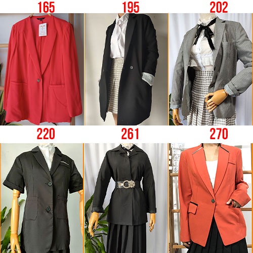 Áo Blazer nữ dáng dài eo trên 85cm nhà Dương2hand | BigBuy360 - bigbuy360.vn