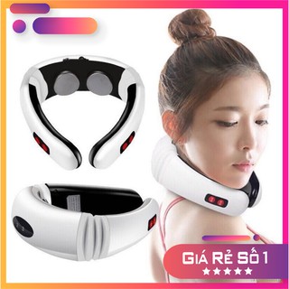 [Đang Sale – FreeShip] MÁY NECK MASSAGE - trị liệu đau cổ vay gáy cao cấp 6 cấp độ rung [BH 6 THÁNG] G134