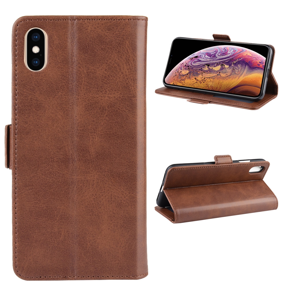 Apple iPhone X XR XS Max 7 8 Plus Luxury Wallet Flip Leather Case Cover With Double buckle