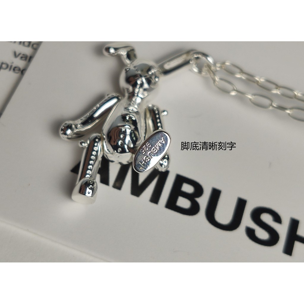 Dây chuyền bạc 925 Ambush bunny charm necklace fw20