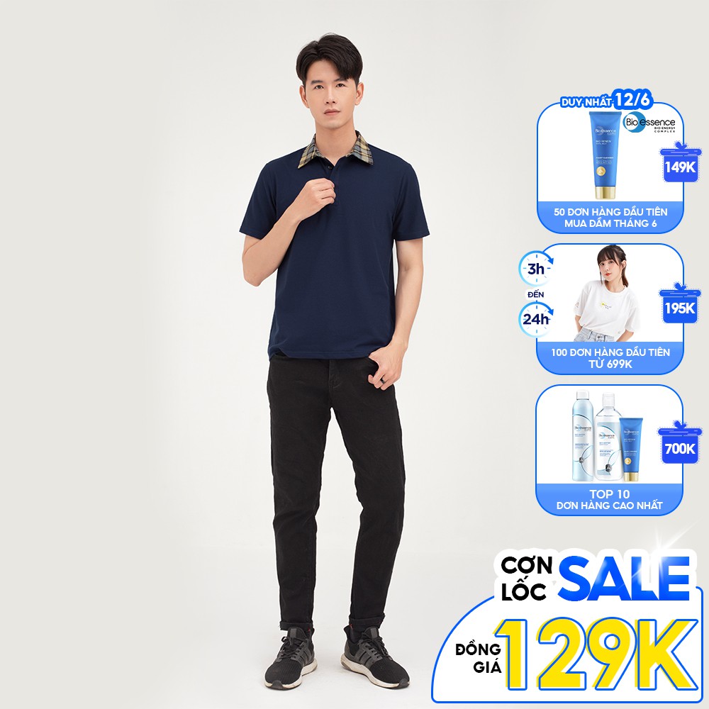 Áo thun polo nam phối cổ GUMAC đủ màu, mẫu cao cấp mới nhất ATNB465
