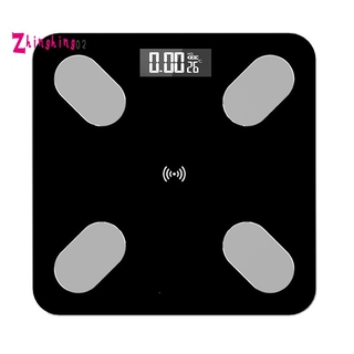 Bluetooth Scales Body Weight Bathroom Scale Smart Backlit Display Scale Body Weight Water Muscle Mass BMI Black