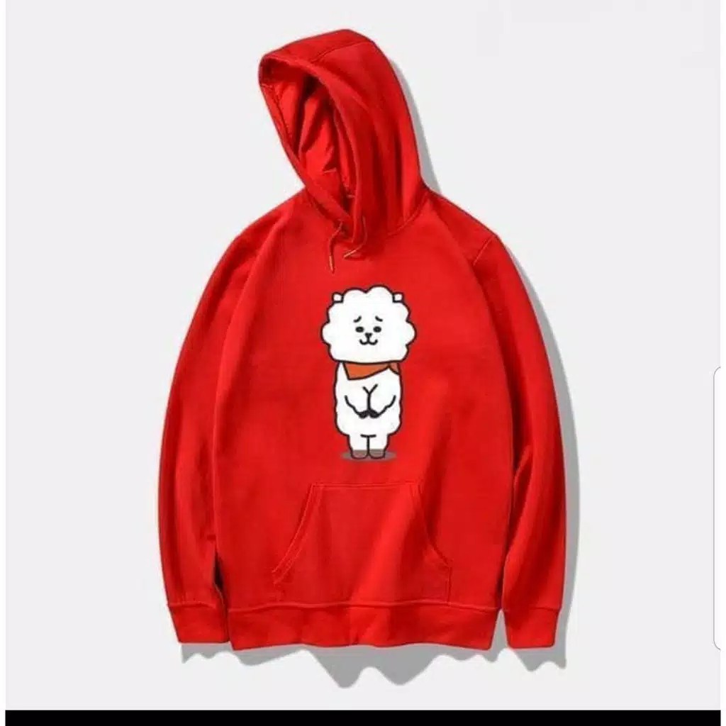 Áo Hoodie In Hình Các Nhân Vật Bt21 Rj Chibi Jungkook Jimin Jin Jhope Rm Suga Taehyung