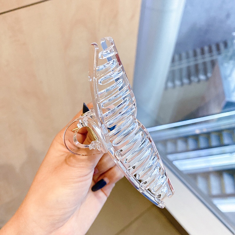 Băng Đô Cài Tóc Trong Suốt Màu Nâu / Đen Cho Nữ