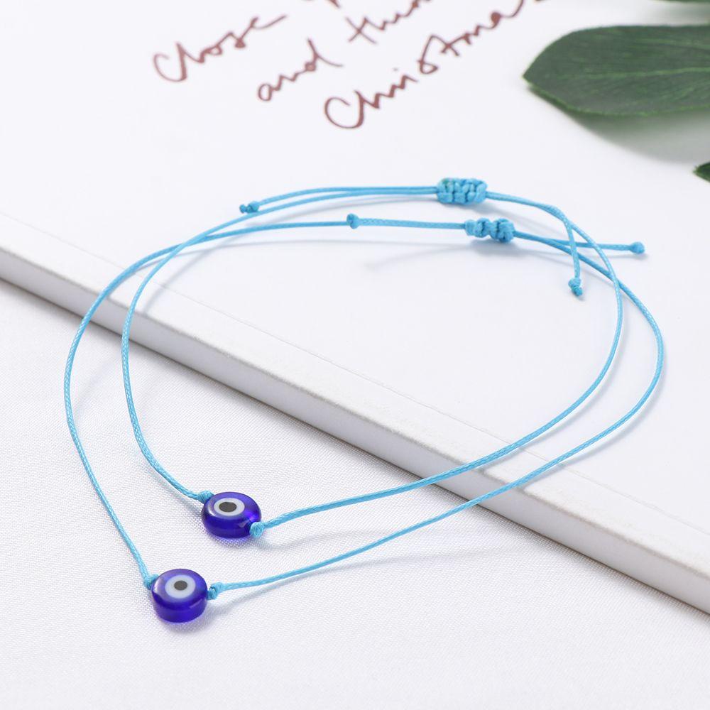 Set 2 Vòng Đeo Tay / Lắc Chân Bện Dây Handmade Thời Trang Cho Cặp Đôi