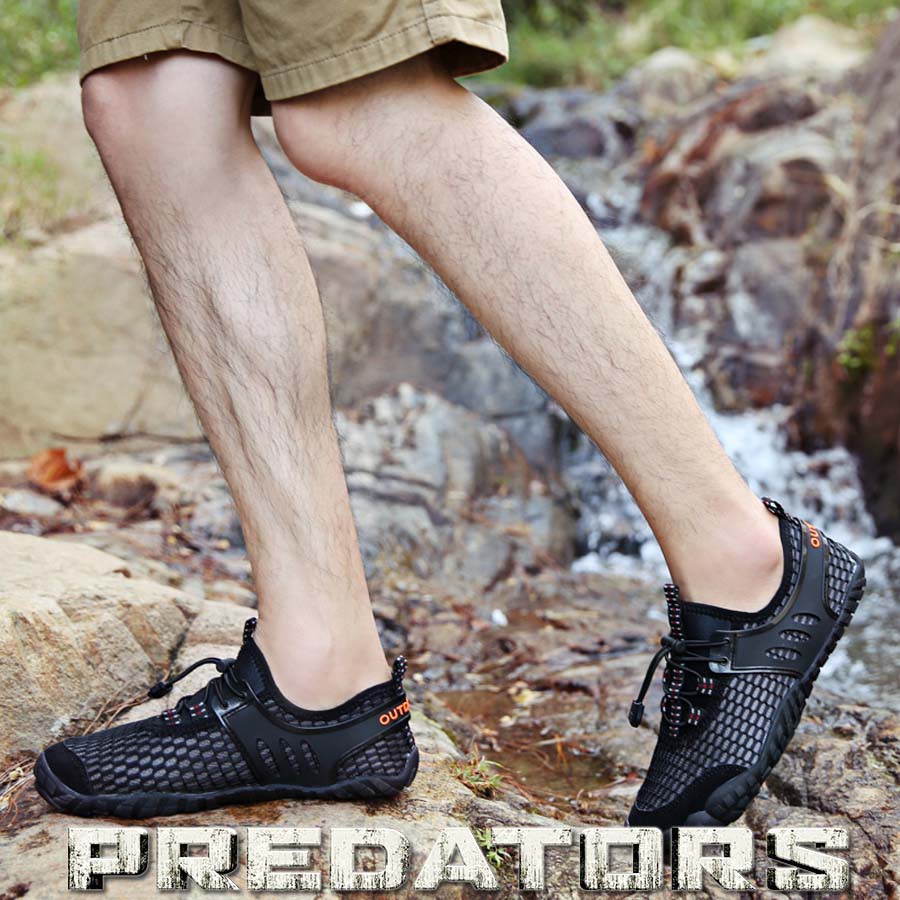 GIÀY ĐI PHƯỢT 🔥 MÀU ĐEN_TREKKING 🔥 LEO NÚI_LỘI SUỐI_TẬP GYM_YOGA 🔥 ĐẾ CAO SU_VẢI LƯỚI MESH | BigBuy360 - bigbuy360.vn