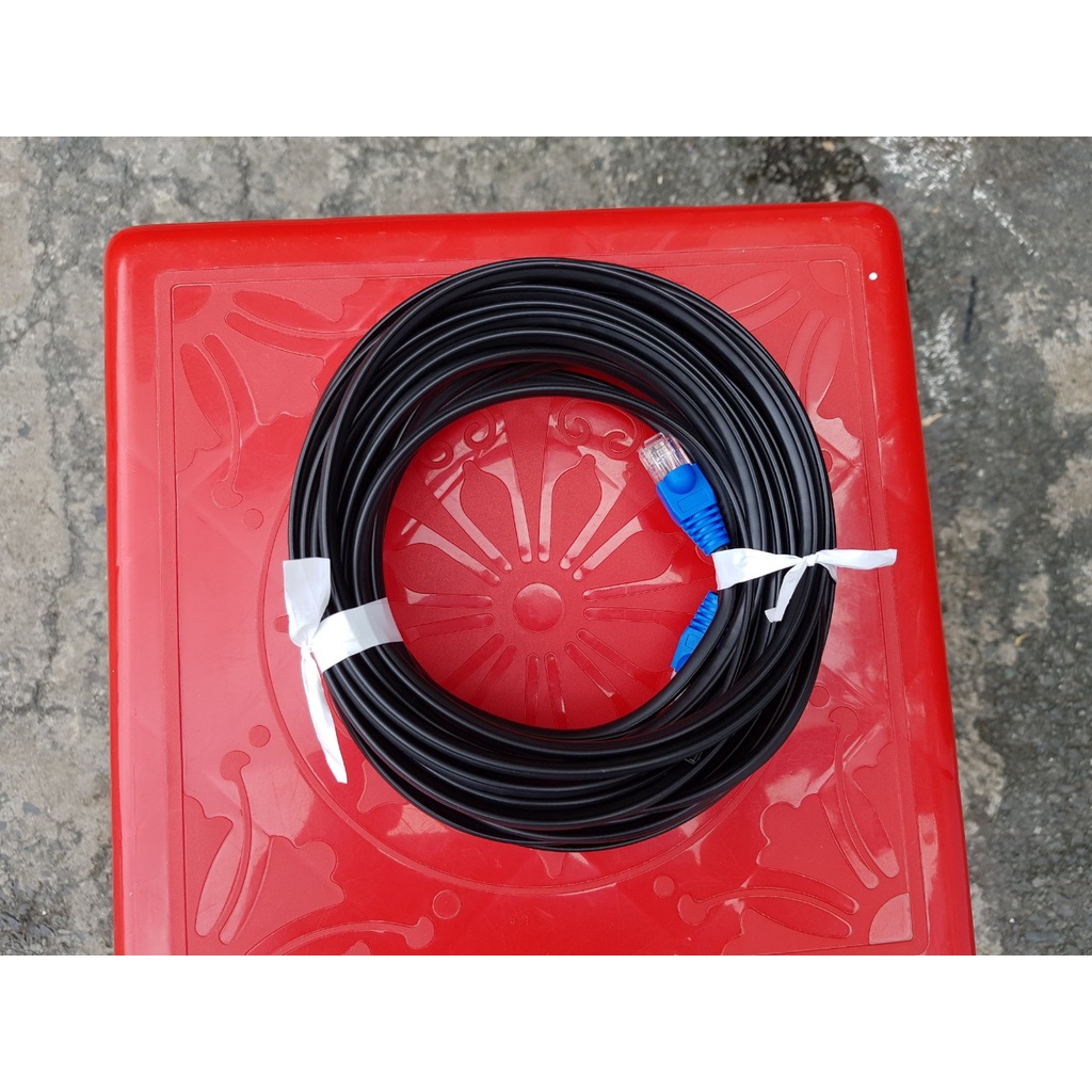 100m/110m/120m Dây mạng ngoài trời (bấm sẵn 2 đầu) 4 lõi đồng nguyên chất