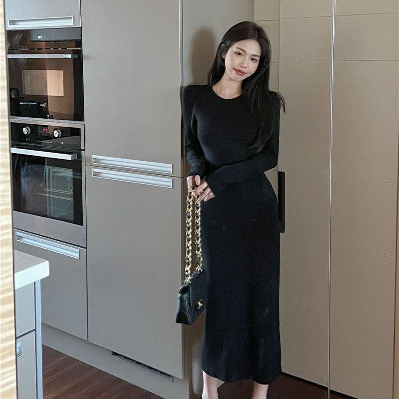 COZOK Đầm Dài Tay Ôm Eo Thời Trang Dành Cho Nữ