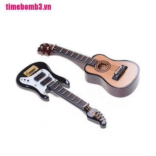 Đàn ghi ta đồ chơi mini tỉ lệ 1: 12 cho nhà búp bê