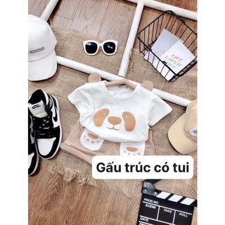 Bộ gấu trúc có túi bé trai