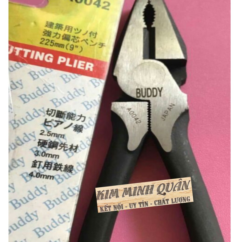 Kìm Răng 225mm/9&quot; JAPAN Cao cấp BA0042 BUDDY