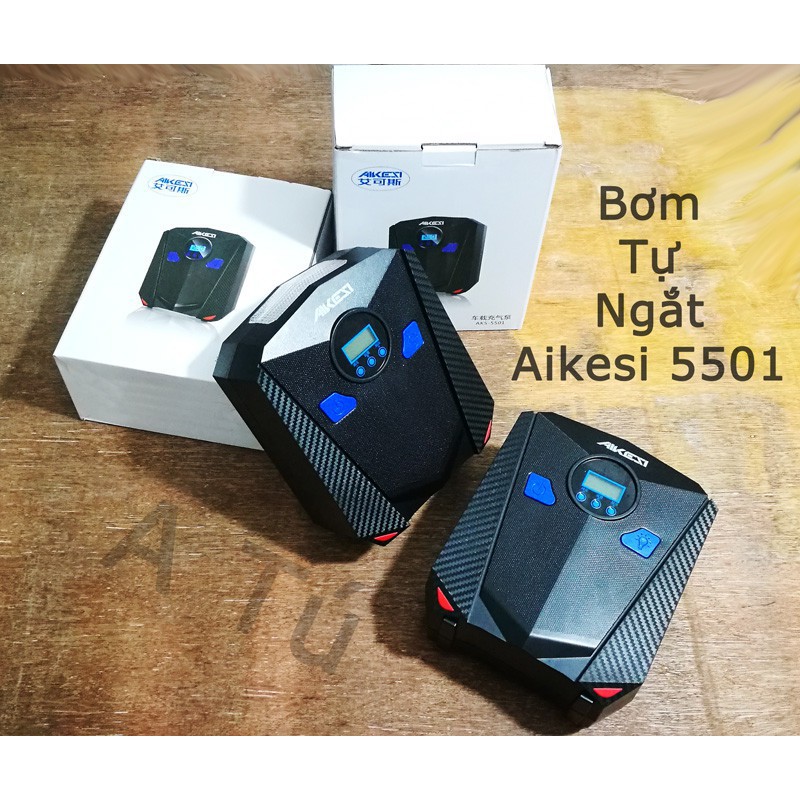 Máy bơm lốp mini 12V Aikesi cho xe ô tô - loại bơm cực khỏe