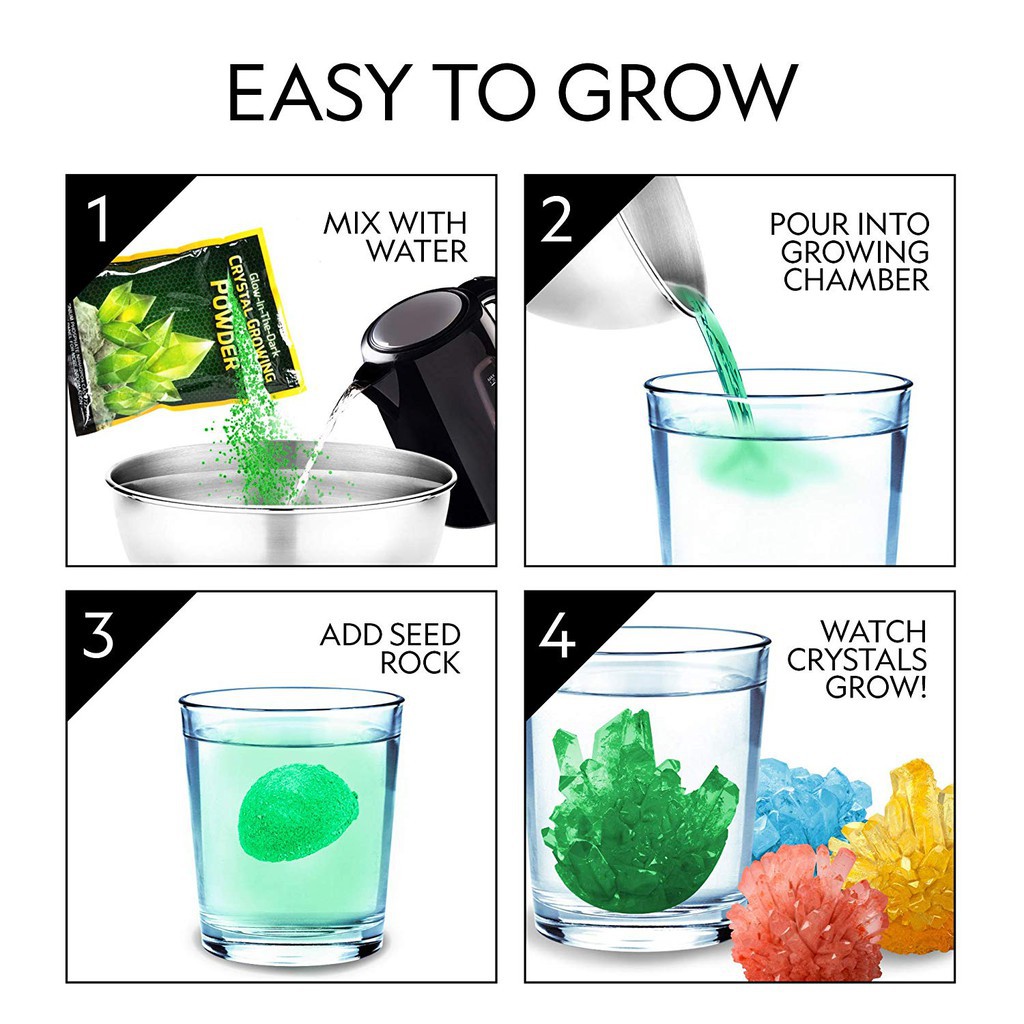 đồ chơi giá rẻ Bộ đồ chơi khoa học nuôi trồng tinh thể Crystal Growing Kit