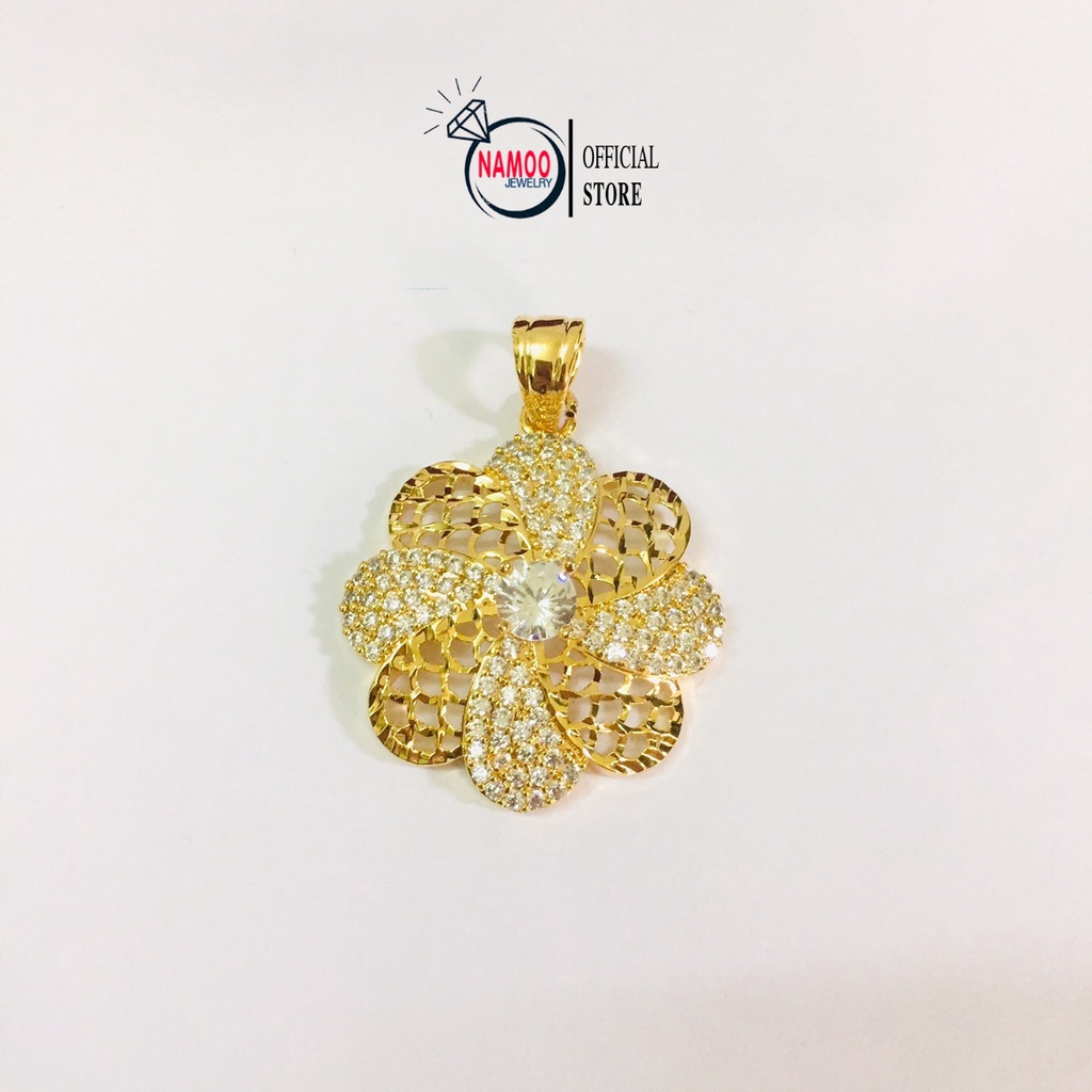 Mặt Dây Chuyền Hoa Đính Đá V804 Namoo Jewelry