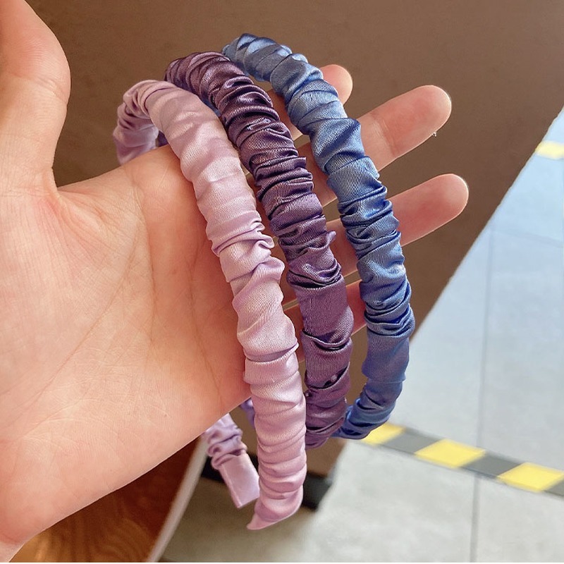 Cài Tóc Lụa Satin Kiểu Pháp Xinh Xắn Cho N
