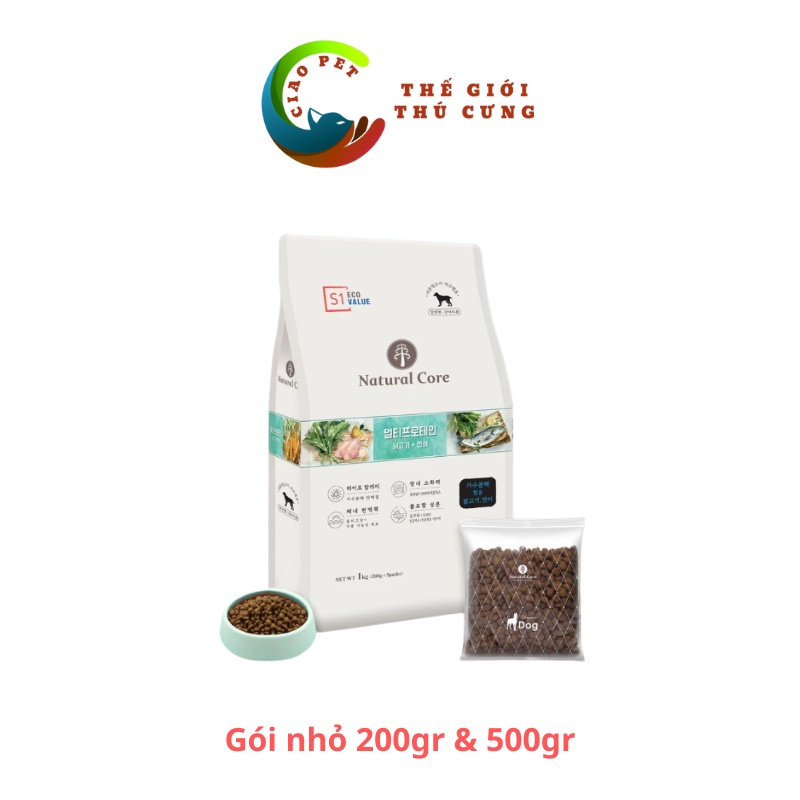 1kg-Thức ăn cho chó Natural Core s1-s2-s3