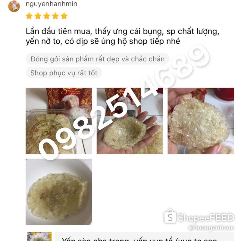 [Mã 267FMCGSALE giảm 8% đơn 500K] Yến vụn tổ lớn 50g[6-7 tổ]/100g[13-14 tổ]-yến sào nha trang -tổ yến vụn lớn | BigBuy360 - bigbuy360.vn