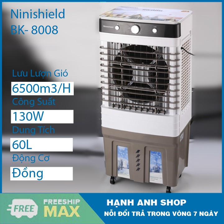 [ Thuơng Hiệu Thái Lan ] Quạt Điều Hòa Không Khí KB-6008 50L- KB-8008 60L - THẾN HỆ MỚI NHẤT 2021 - Bảo Hành 12 Tháng