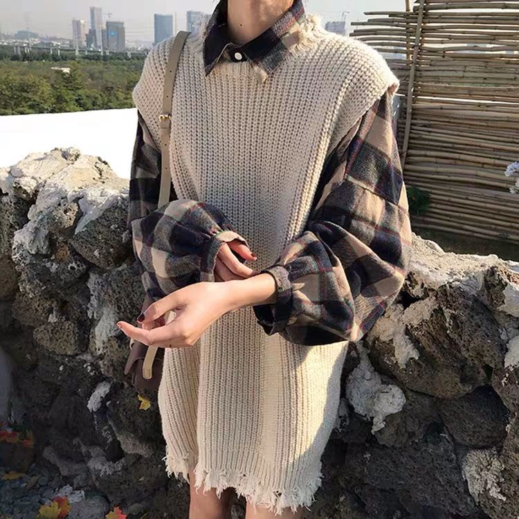 [LININ] Áo Sweater Dệt Kim Không Tay Phong Cách Hàn Quốc Thời Trang Mùa Thu Mới Dành Cho Nữ