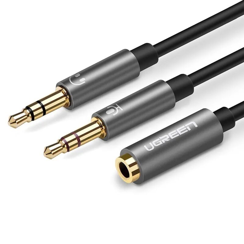 20CM Dây chuyển đổi 3.5mm cái sang 2 đầu tai nghe