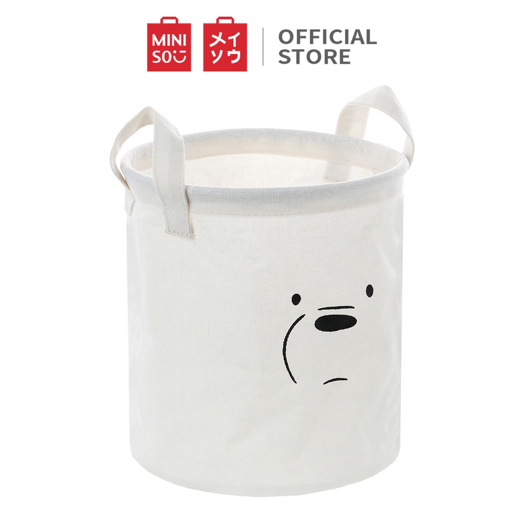 [Mã LIFEMALL995 giảm 10% đơn 99K] Thùng đựng đồ nhỏ Miniso x We Bare Bear (Gấu xám Bắc Mỹ)