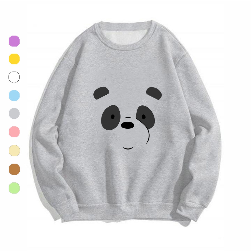 Áo sweater nam nữ in hình Gấu dễ thương, chất nỉ dày dặn, hợp làm áo cặp William - DS148