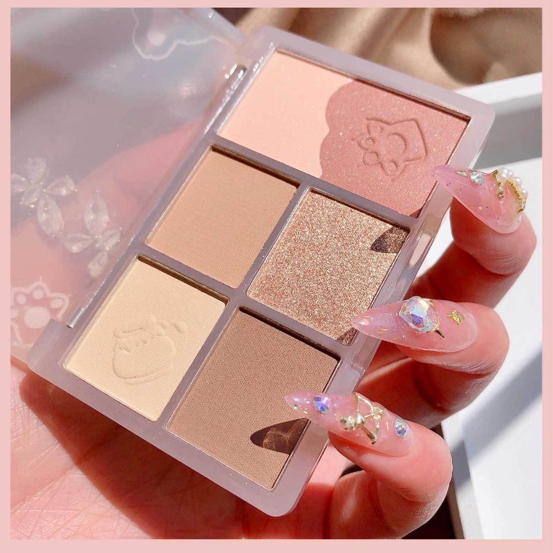 [Hàng mới về] Bảng phấn mắt kiêm má hồng bắt sáng màu sắc thời trang cho nữ