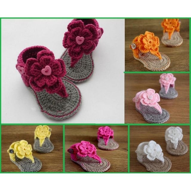 Giày len kẹp ngón cho bé yêu