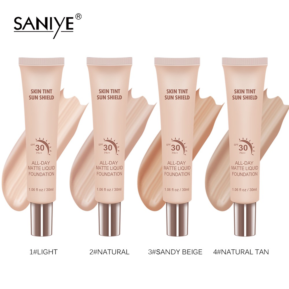 [Hàng mới về] Kem Nền Dạng Lỏng Màu Lì Trang Điểm Mặt Thay Đổi Màu Da Đơn Giản Chính Hãng SANIYE R6005 | BigBuy360 - bigbuy360.vn