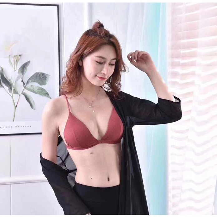 Áo Bra Nữ Cài Trước ⭐FREESHIP⭐ Áo Ngực Không Gọng - Bra 2 Dây Mút Mỏng A715