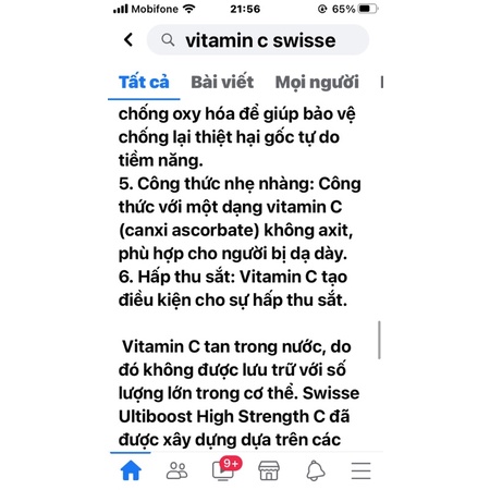 Viên sủi bổ sung C Swisse Úc