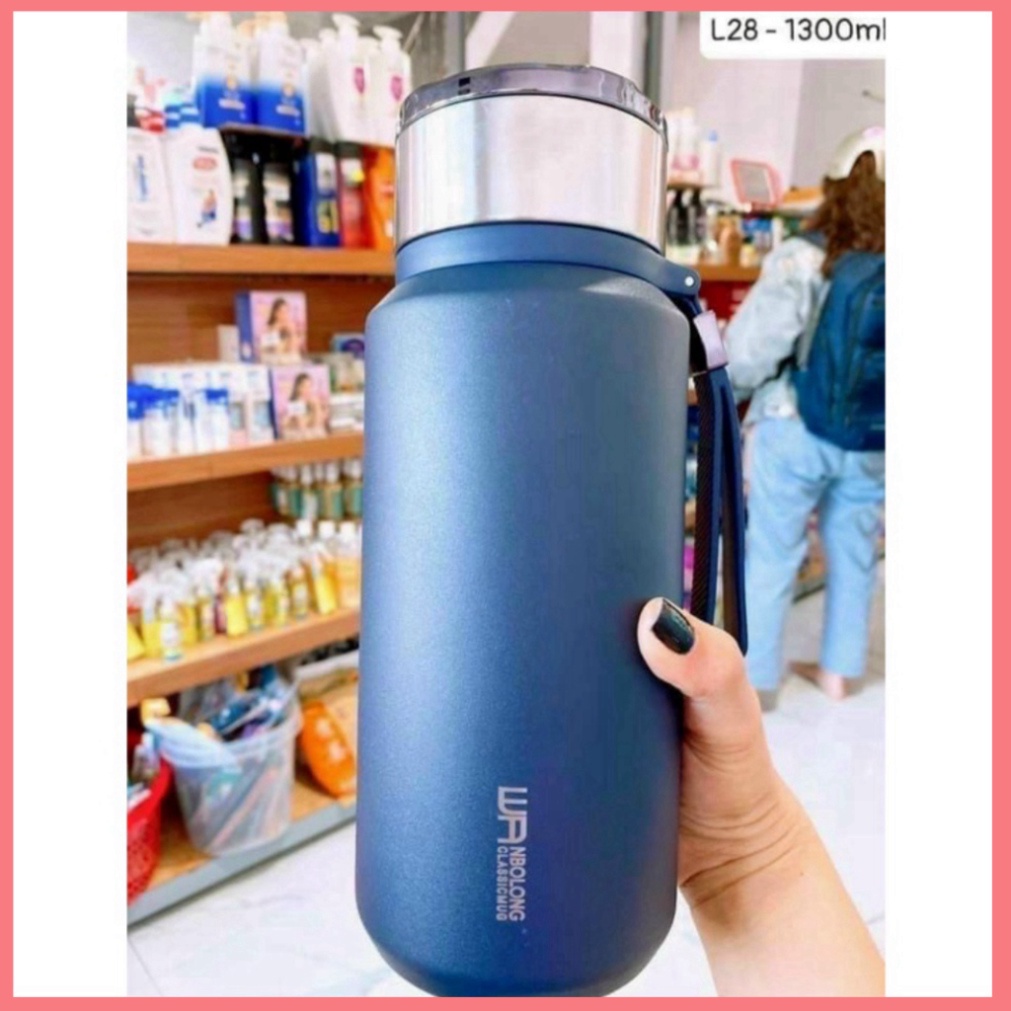 Bình giữ nhiệt nhám Baol L28 1000ml/ 1200ml/ 1500ml cao cấp, giữ nhiệt cực tốt
