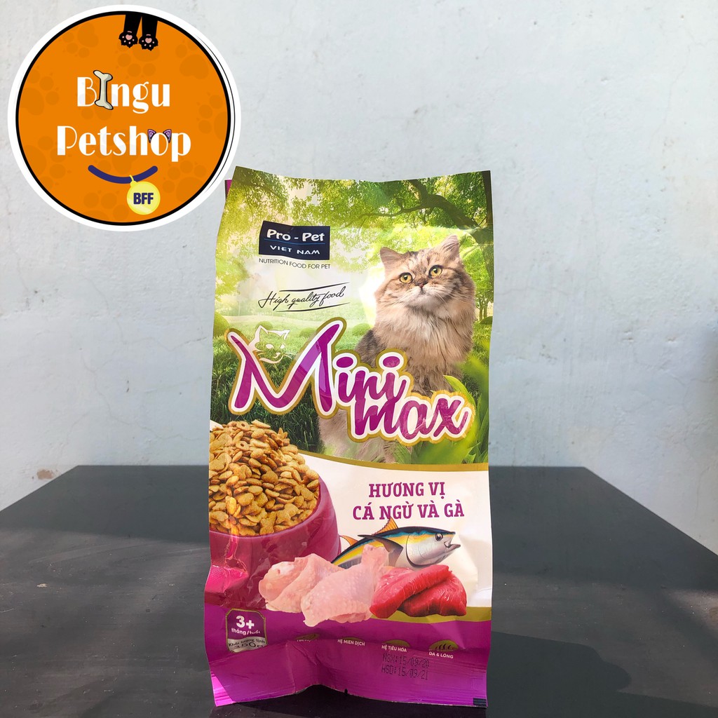 [HÌNH TỰ CHỤP] MỚI!!! Hạt cao cấp MINIMAX cho mèo gói 350gr