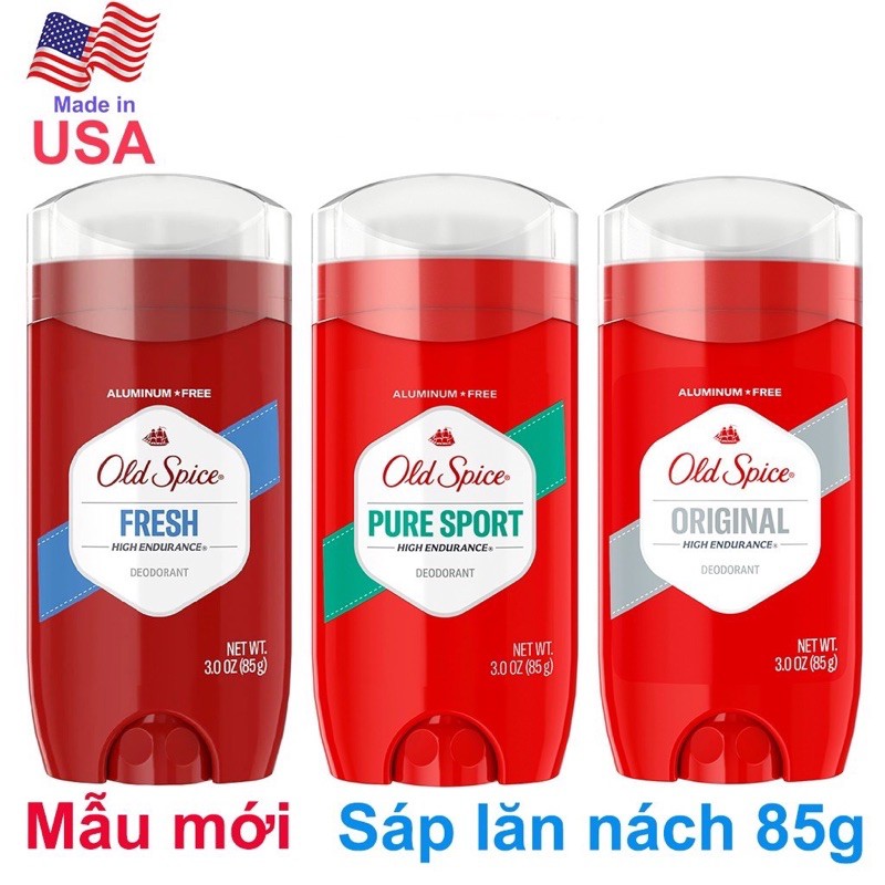 Lăn khử mùi Old Spice Pure Sport 85g - Chính Hãng Mỹ