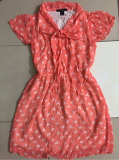 Đầm voan hoa 2 lớp hiệu Forever21