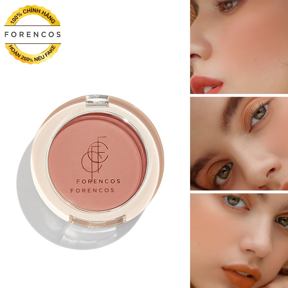 Phấn má hồng FORENCOS PURE Blusher 5 màu, chính hãng Hàn Quốc