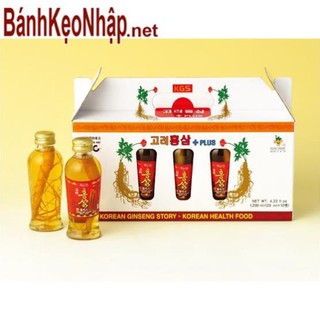 Nước Hồng Sâm Có Củ KGS 10 Chai x 120ml