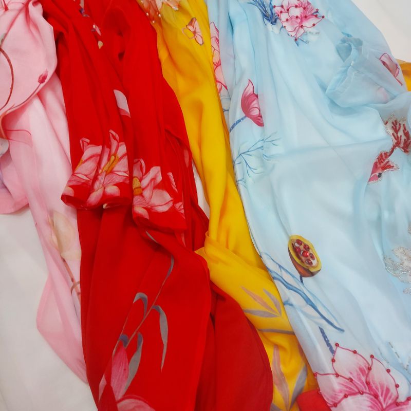 Áo dài nữ đẹp 🎀LINLEE🎀 Áo dài cách tân tơ kết nổi 4 tà đẹp hàng thiết kế cao cấp size s, m, l, xl từ 40kg tới 62 kg