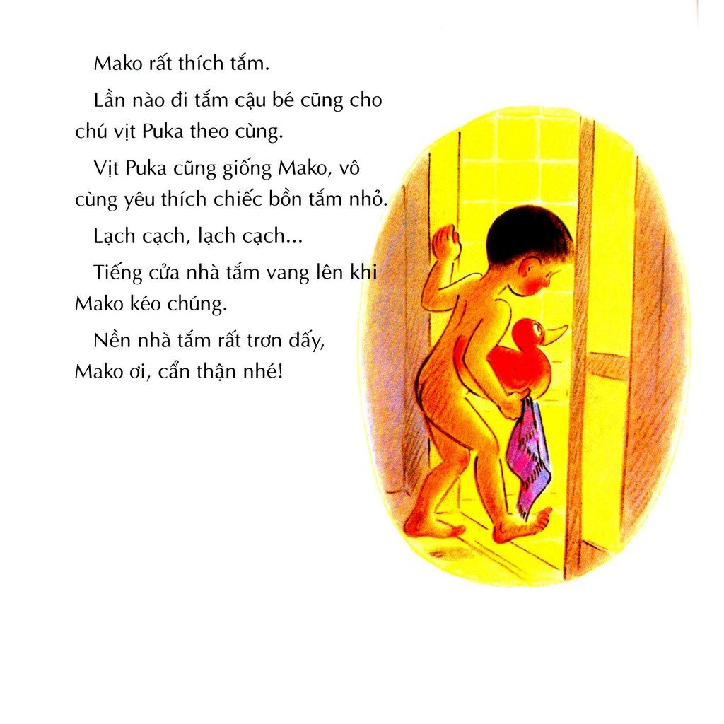 Sách - Ehon Nhật Bản - Mako và chuyến phiêu lưu trong bồn tắm