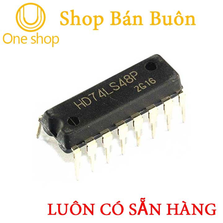 Linh Kiện 74LS48 BCD to 7-segment Decoder/Driver DIP16