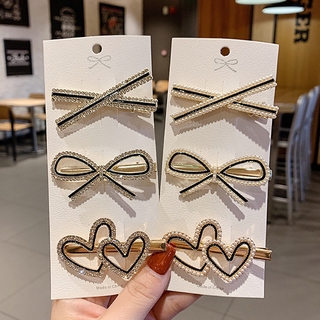 Kẹp Tóc Đính Đá Và Ngọc Trai Phong Cách Hàn Quốc