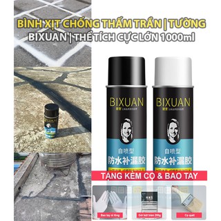 COMBO 2 bình xịt chống thấm trần nhà Bixuan 1000ml, sơn chống thấm tường, sơn chống thấm mái nhà, sơn chống thấm dột