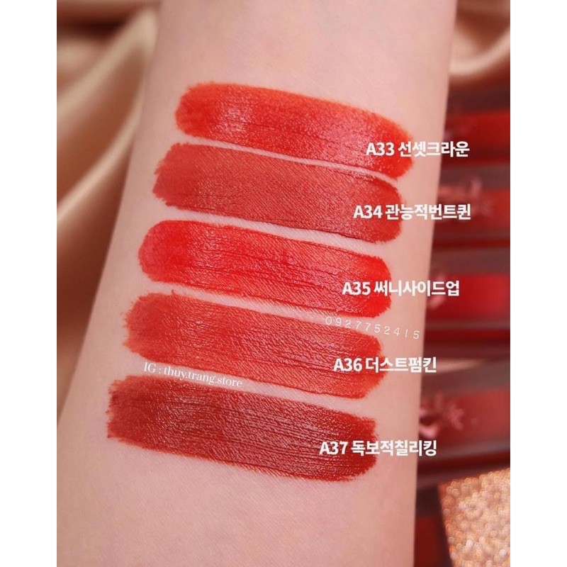 Son kem lì Black Rouge Air Fit Velvet Tint A06 | A12 | Thế Giới Skin Care